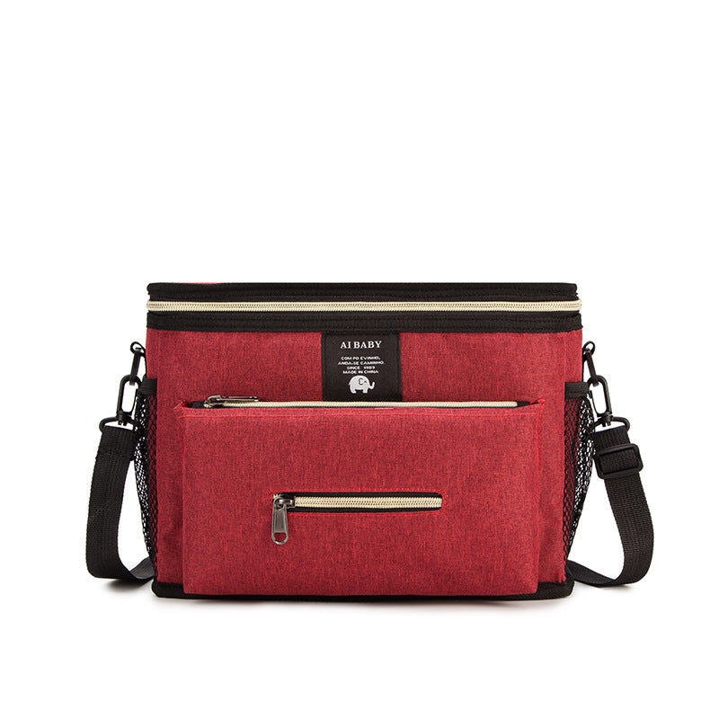 Baby Stroller Bag, Multifunctional Diaper Storage Bag, Diagonal Insulation, Large Capacity 1