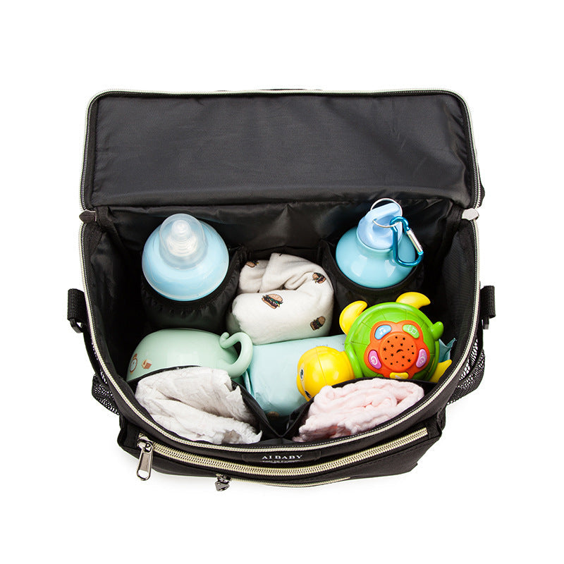 Baby Stroller Bag, Multifunctional Diaper Storage Bag, Diagonal Insulation, Large Capacity 9