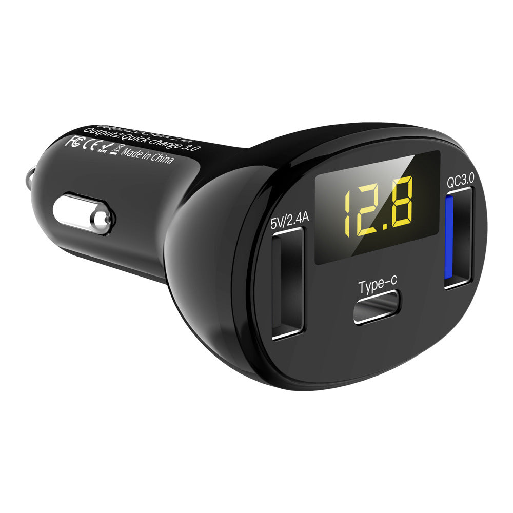 C02 Car Charger Digital Display Car Charger 3