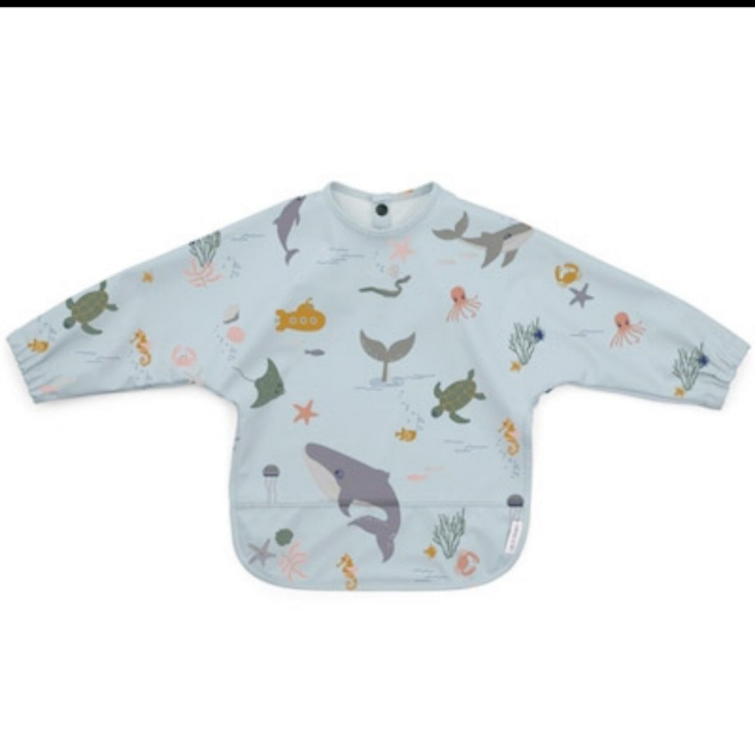 Children's waterproof anti-clothing bib baby eating bib super soft waterproof baby meal pocket anti-dirty feeding 8
