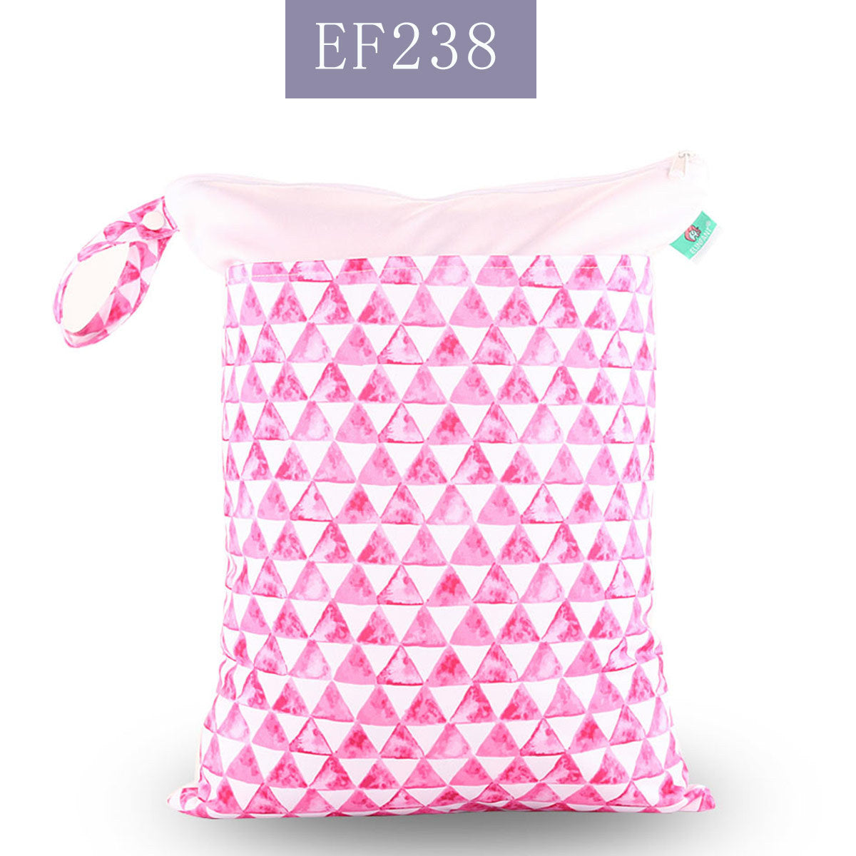 Double Zipper Stitching Cloth Diaper Bag Baby Diaper Bag Storage Bag 2