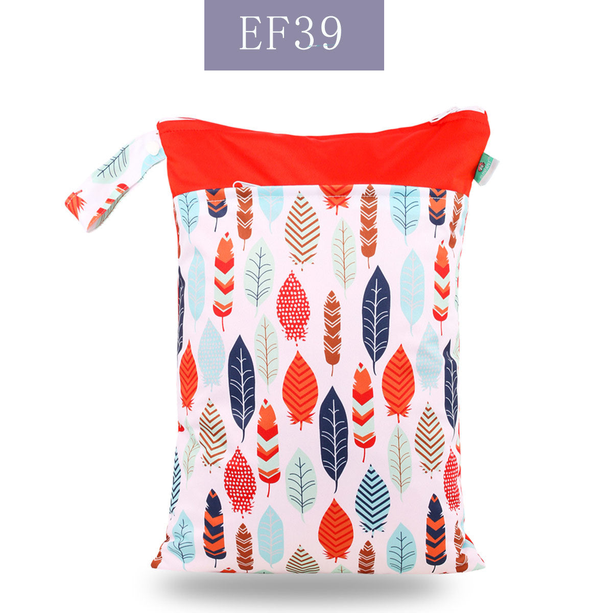 Double Zipper Stitching Cloth Diaper Bag Baby Diaper Bag Storage Bag 4