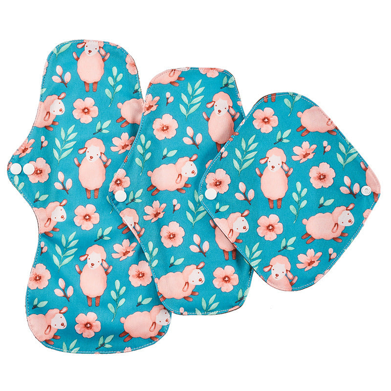 Leak-Proof Bamboo Charcoal Sanitary Napkins Washable Aunt'S Towel 14