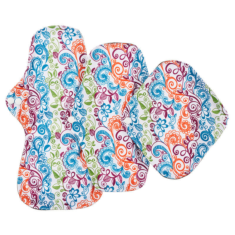 Leak-Proof Bamboo Charcoal Sanitary Napkins Washable Aunt'S Towel 12