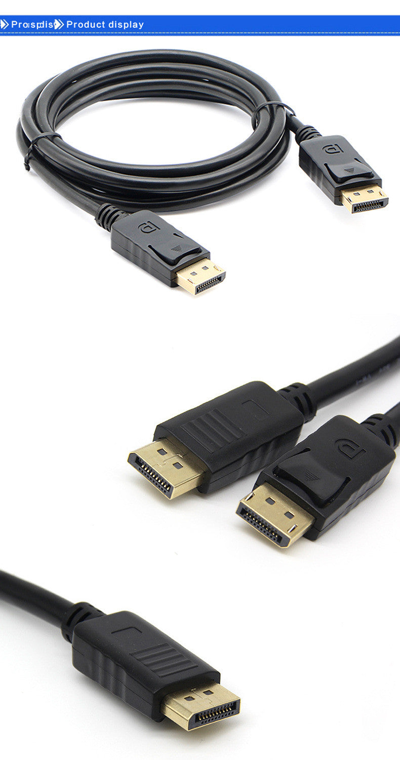 1.8m DP Male To DP Male Extension Cable DisPlayPort Video Cable DP To DP 5
