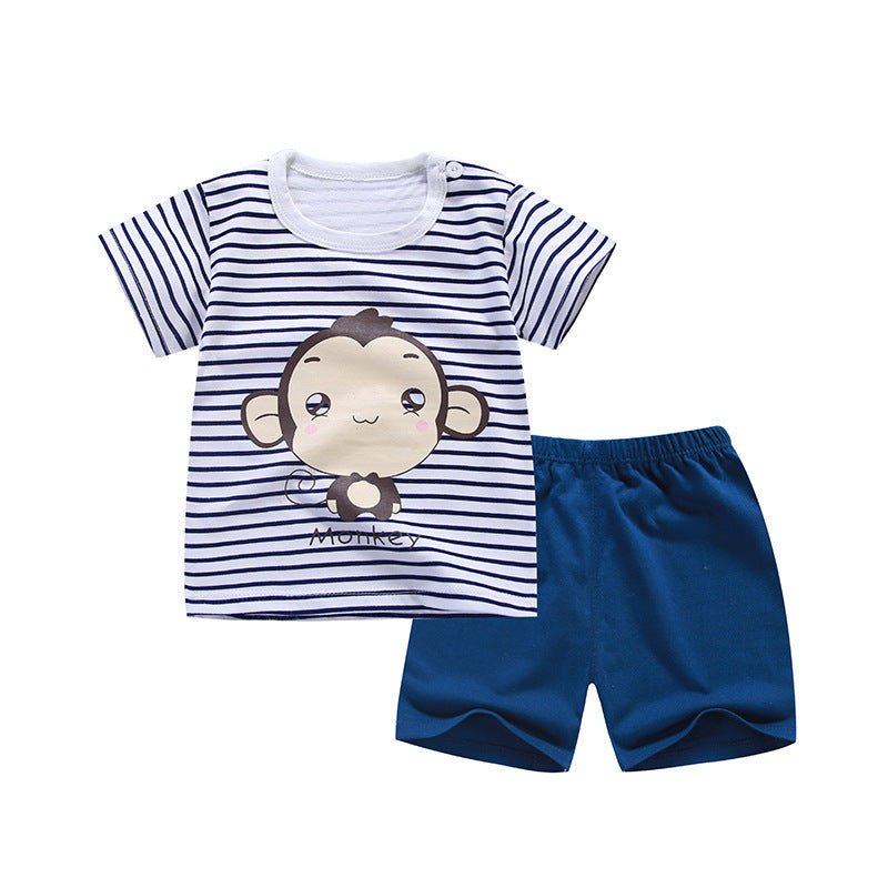 Pure Cotton Boys Korean Baby Clothes Wholesale New T-shirt Girls Kids Clothes 2