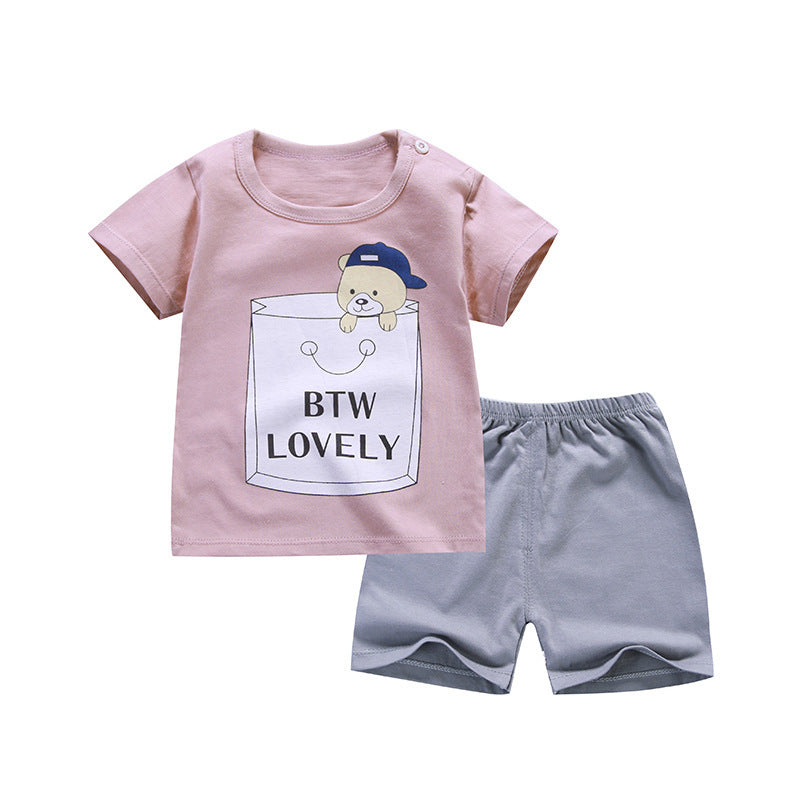 Pure Cotton Boys Korean Baby Clothes Wholesale New T-shirt Girls Kids Clothes 3
