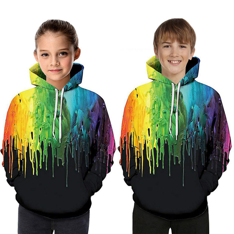 Digital Printed Children's Hooded Sweater For Kids 4