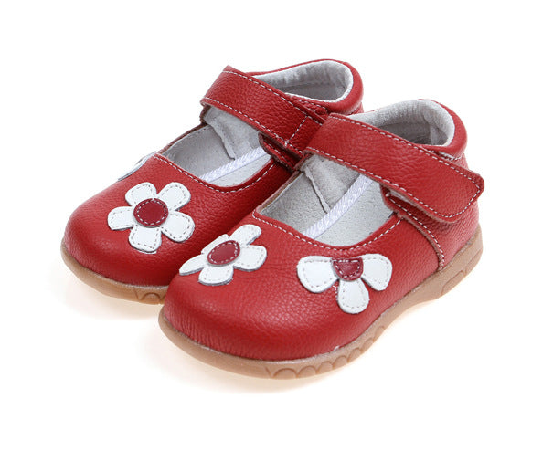 Leather Shoes Korean Princess Shoes Single Shoes Cowhide Children'S Shoes Baby Shoes 3