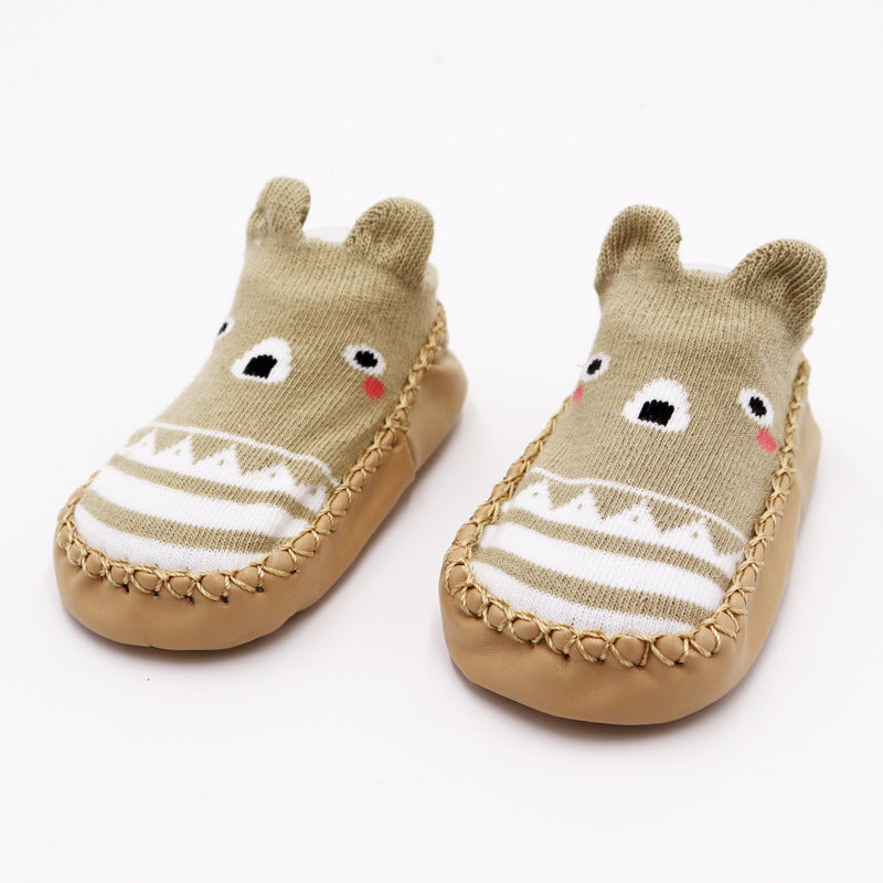 Children's Cartoon Non Slip Combed Cotton Floor Footwear Baby Infant Toddler Shoes 7