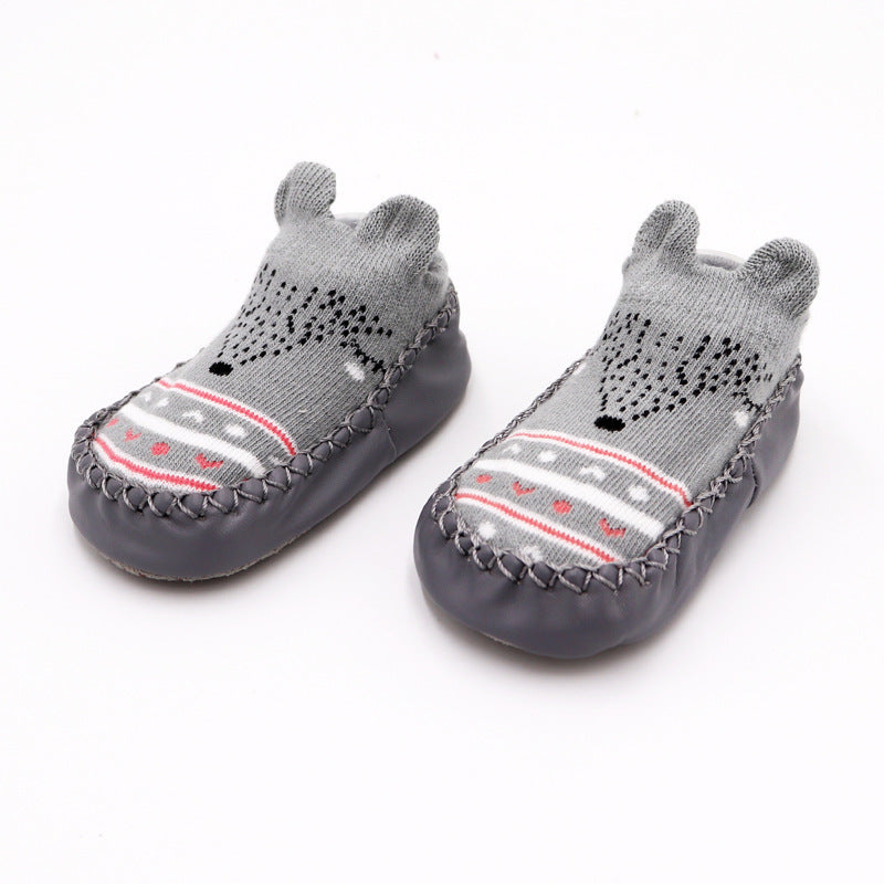 Children's Cartoon Non Slip Combed Cotton Floor Footwear Baby Infant Toddler Shoes 6