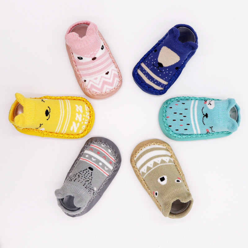 Children's Cartoon Non Slip Combed Cotton Floor Footwear Baby Infant Toddler Shoes 2
