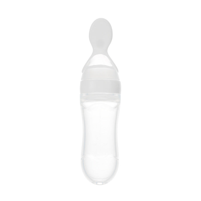 Safe Newborn Baby Feeding Bottle Toddler Silicone Squeeze Feeding Spoon Milk Bottle Baby Training Feeder Food Supplement 11