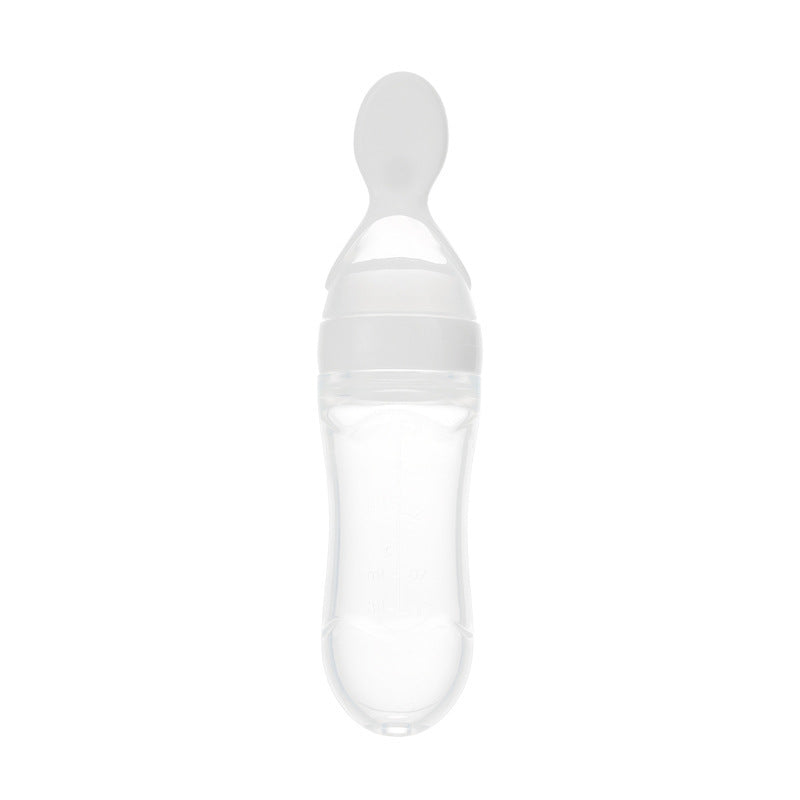 Safe Newborn Baby Feeding Bottle Toddler Silicone Squeeze Feeding Spoon Milk Bottle Baby Training Feeder Food Supplement 10