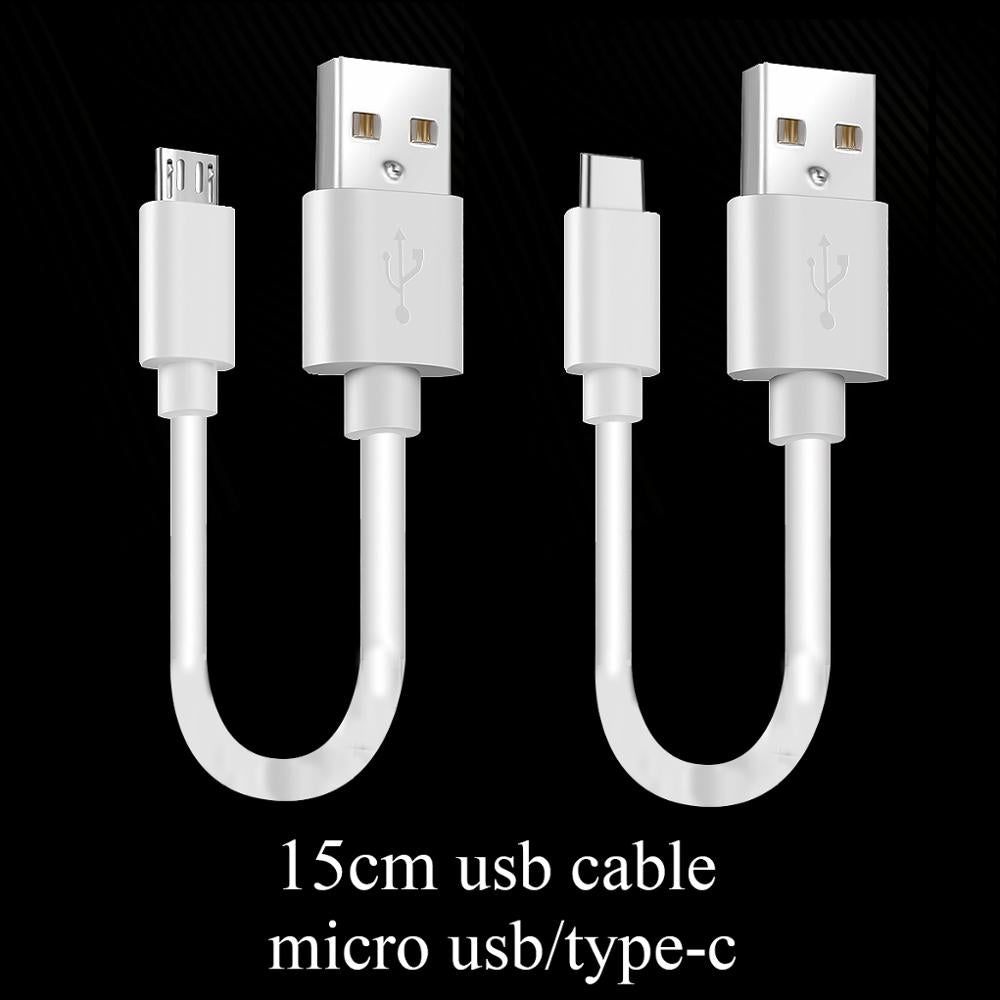 15cm Short Micro USB Cable Type C Mobile Phone Cables Fast 2
