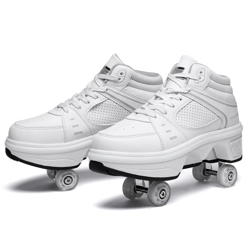 Good Product Dual-purpose Roller Skates, Deformed Shoes, Double Row Roller Skates 2