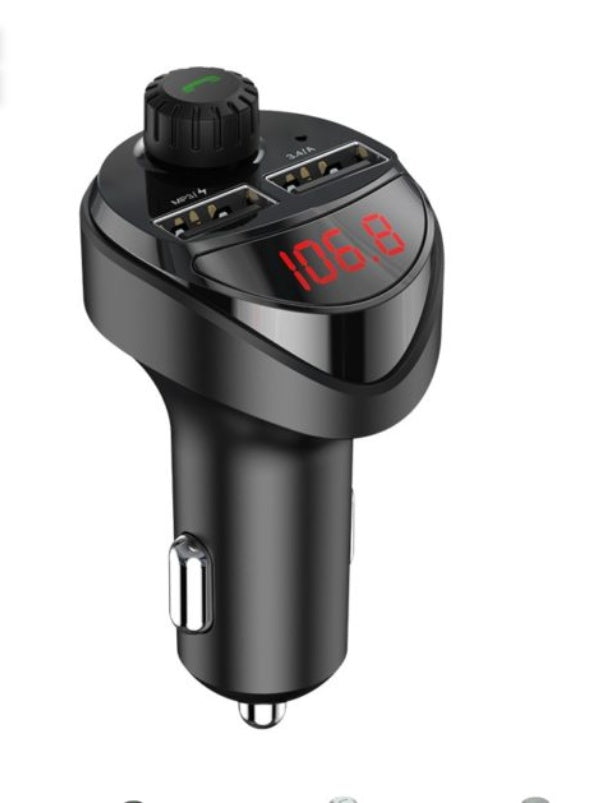 Dual Usb Digital Display Car Charger, Car Cigarette Lighter, Car Charger 1