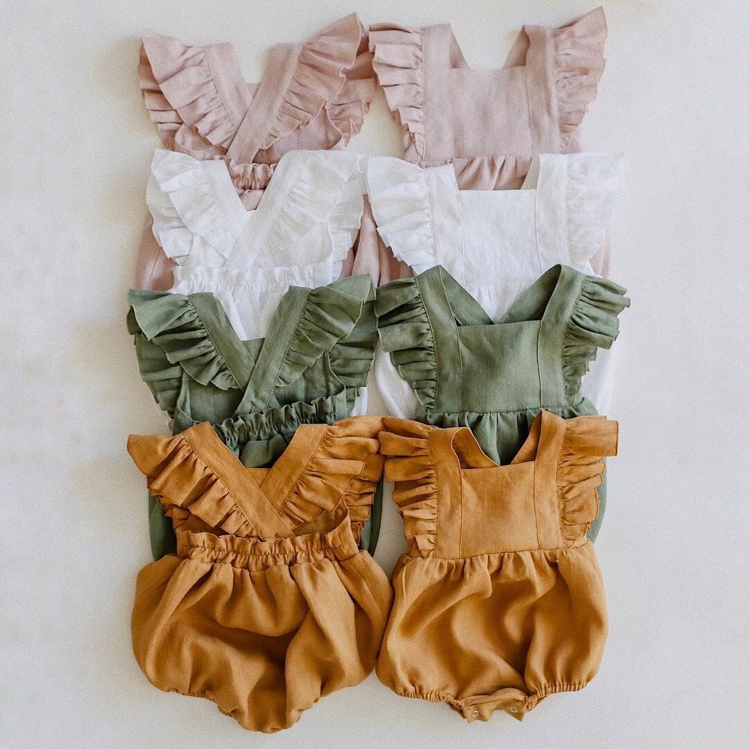 Cotton And Linen Romper Baby Sling Bag Fart Romper 7