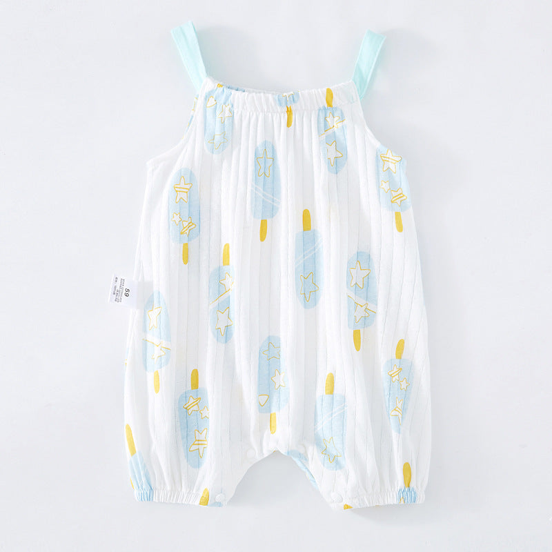 Baby Sling Bag Fart Clothing Baby Sleeveless One-piece 5