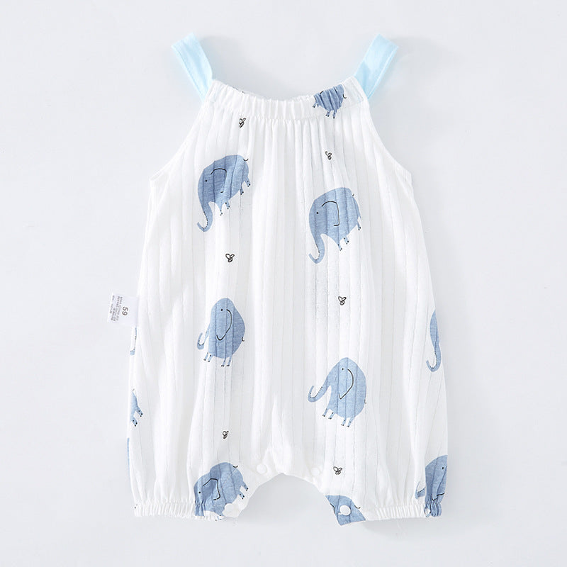 Baby Sling Bag Fart Clothing Baby Sleeveless One-piece 4