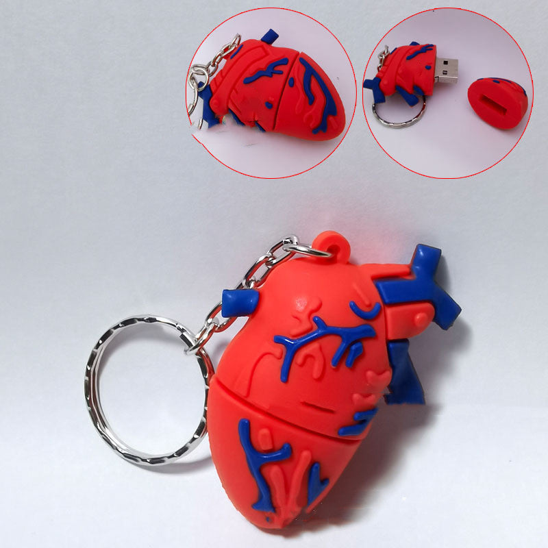 Creative Human Organs U Disk Internal Organs Brain Lip Print 1