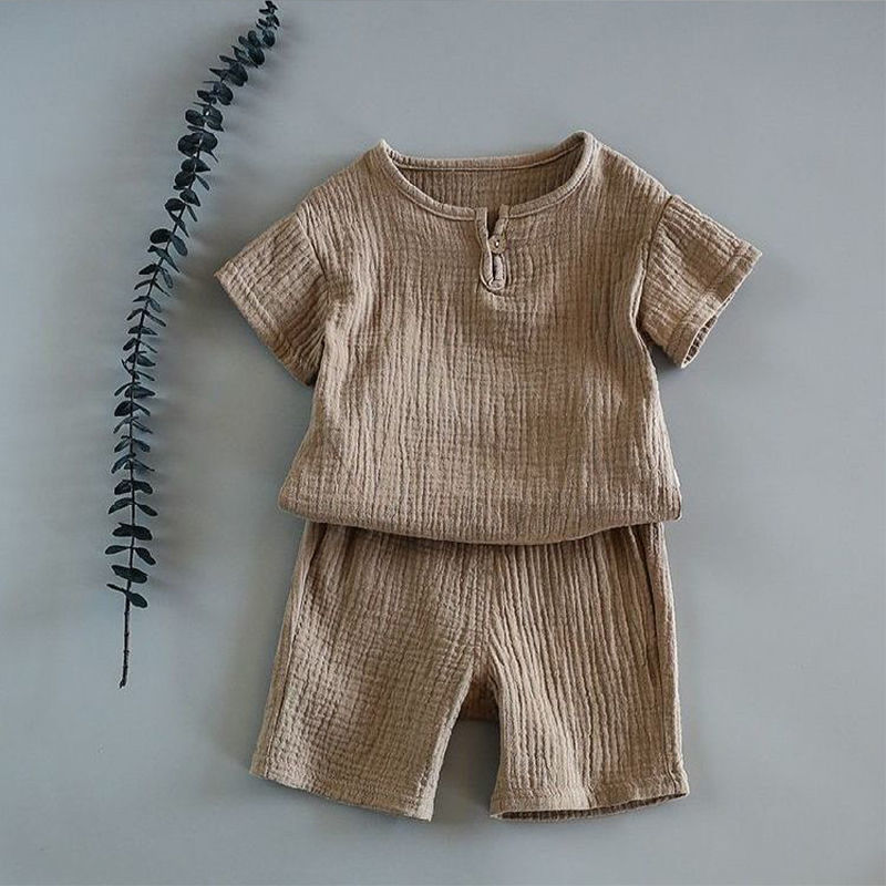 Boy And Girl Baby Short-sleeved Summer Suit 5