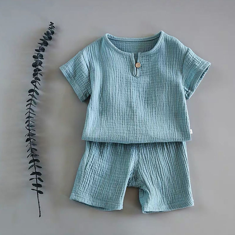 Boy And Girl Baby Short-sleeved Summer Suit 4