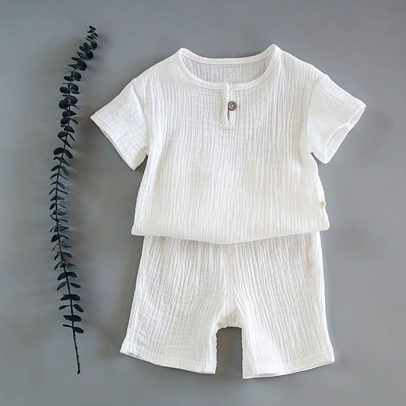 Boy And Girl Baby Short-sleeved Summer Suit 8