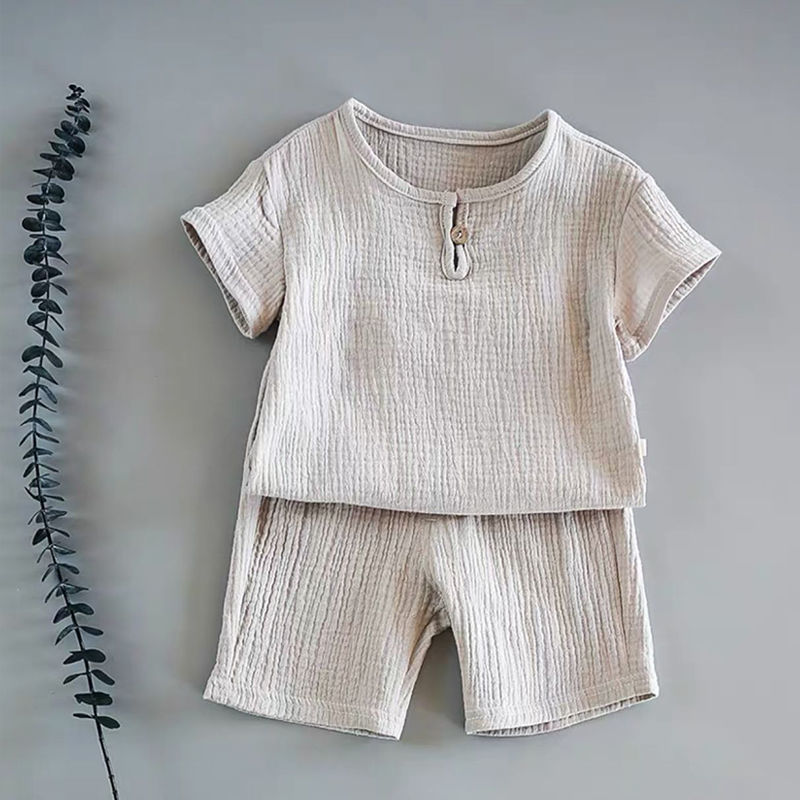 Boy And Girl Baby Short-sleeved Summer Suit 7