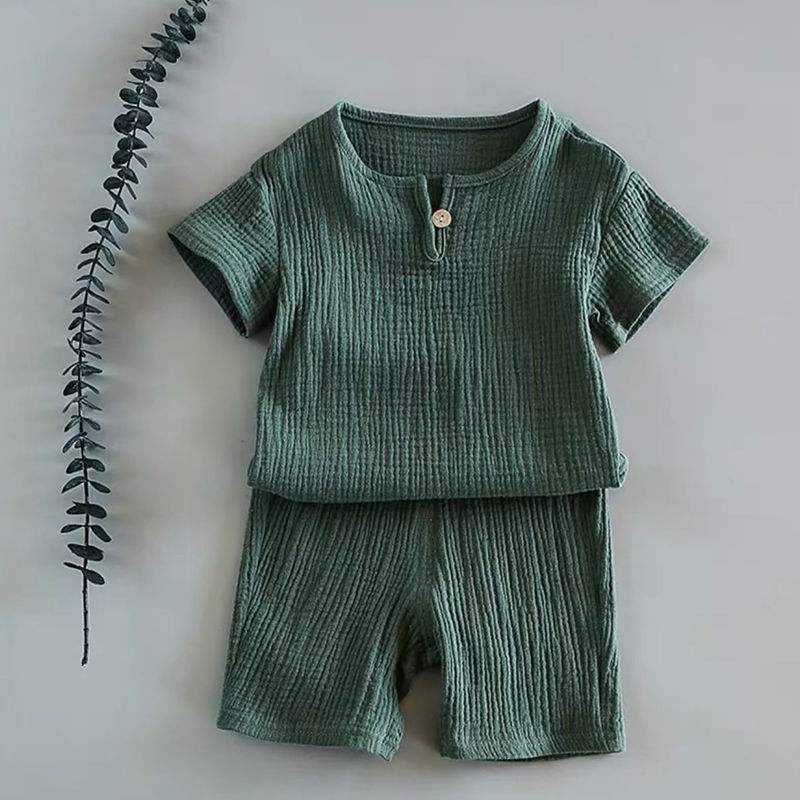 Boy And Girl Baby Short-sleeved Summer Suit 6