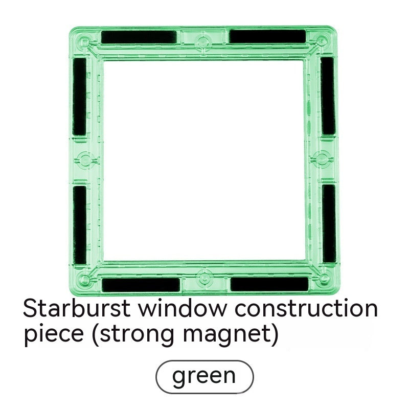 Color Window Asterism Magnetic Building Blocks Assembly 54
