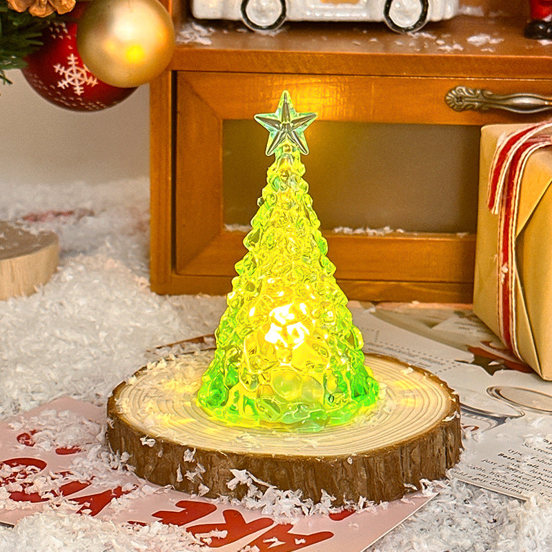 Christmas Star Tree Night Light LED Room Decoration Iceberg Atmosphere Light Children's Christmas Gift Desktop Ornament 8
