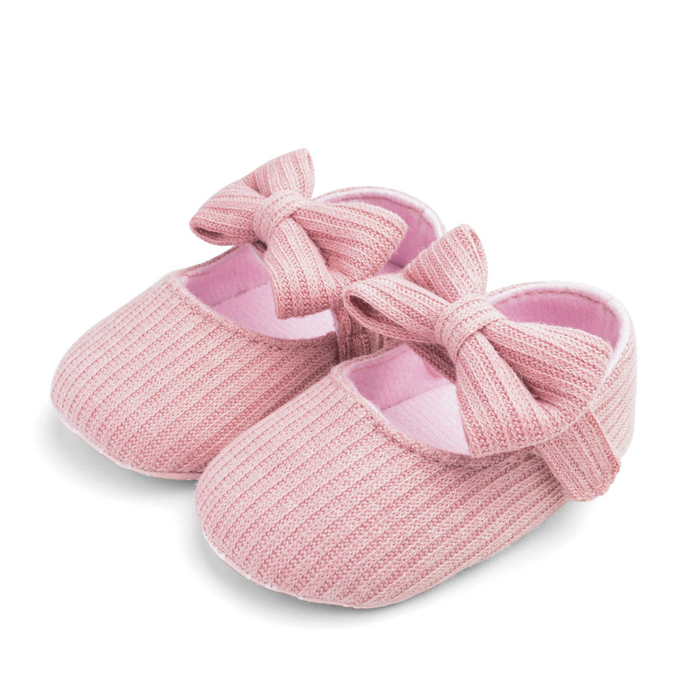 Wool Flower baby Princess Shoes Baby Walking Shoes With Soft Soles 3