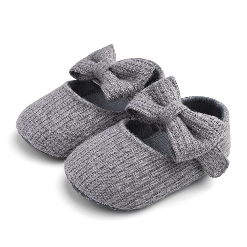 Wool Flower baby Princess Shoes Baby Walking Shoes With Soft Soles 1
