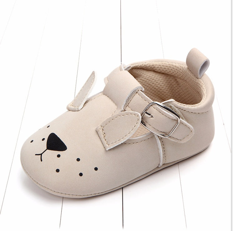 Spring and autumn cartoon animal baby shoes matte leather non-slip soft bottom baby shoes wholesale 0884 6
