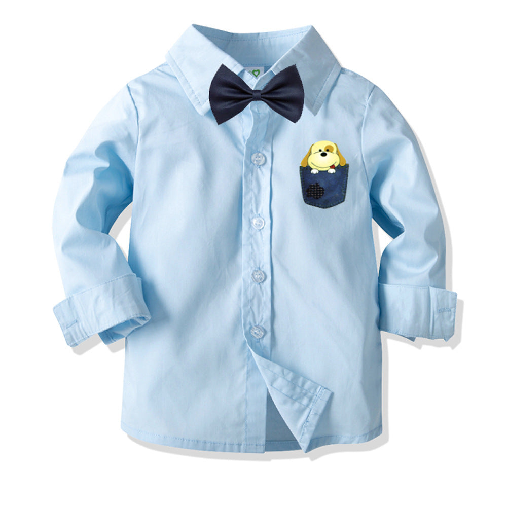Baby boy long sleeve bottoming shirt 12