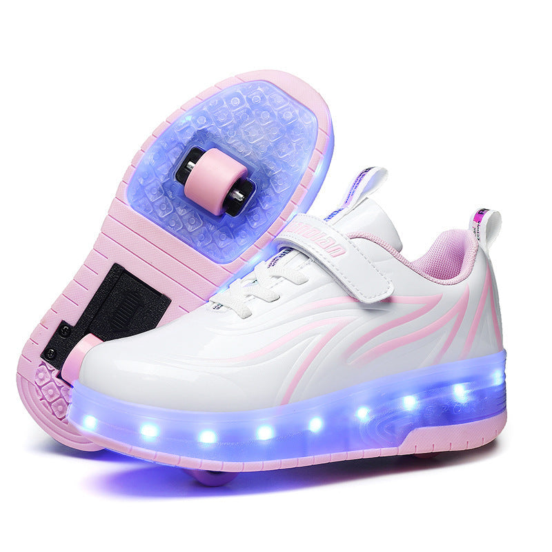 Light Charging Pulley Shoes Single And Double Wheels 2