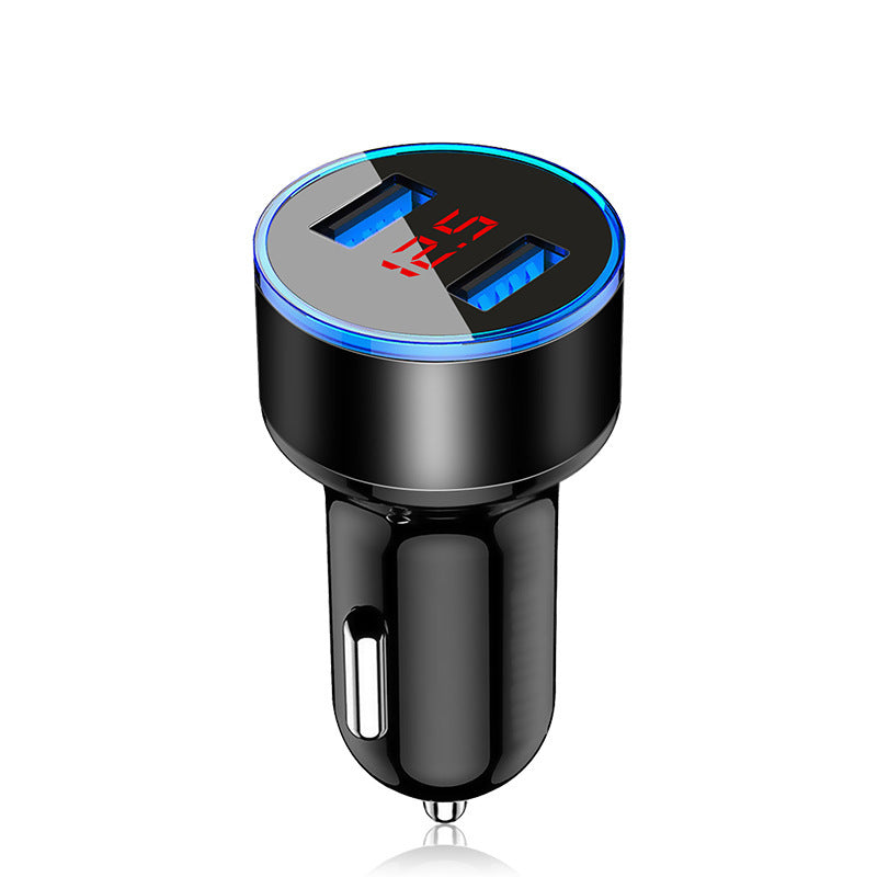 Aluminum Alloy Car Charger Digital Display Car Charger 1