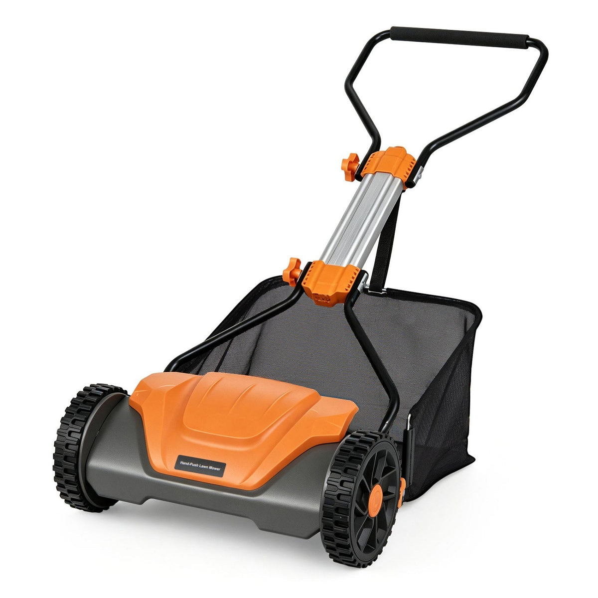 16-Inch Push Reel Lawn Mower with 8-Gallon Grass Catcher 2