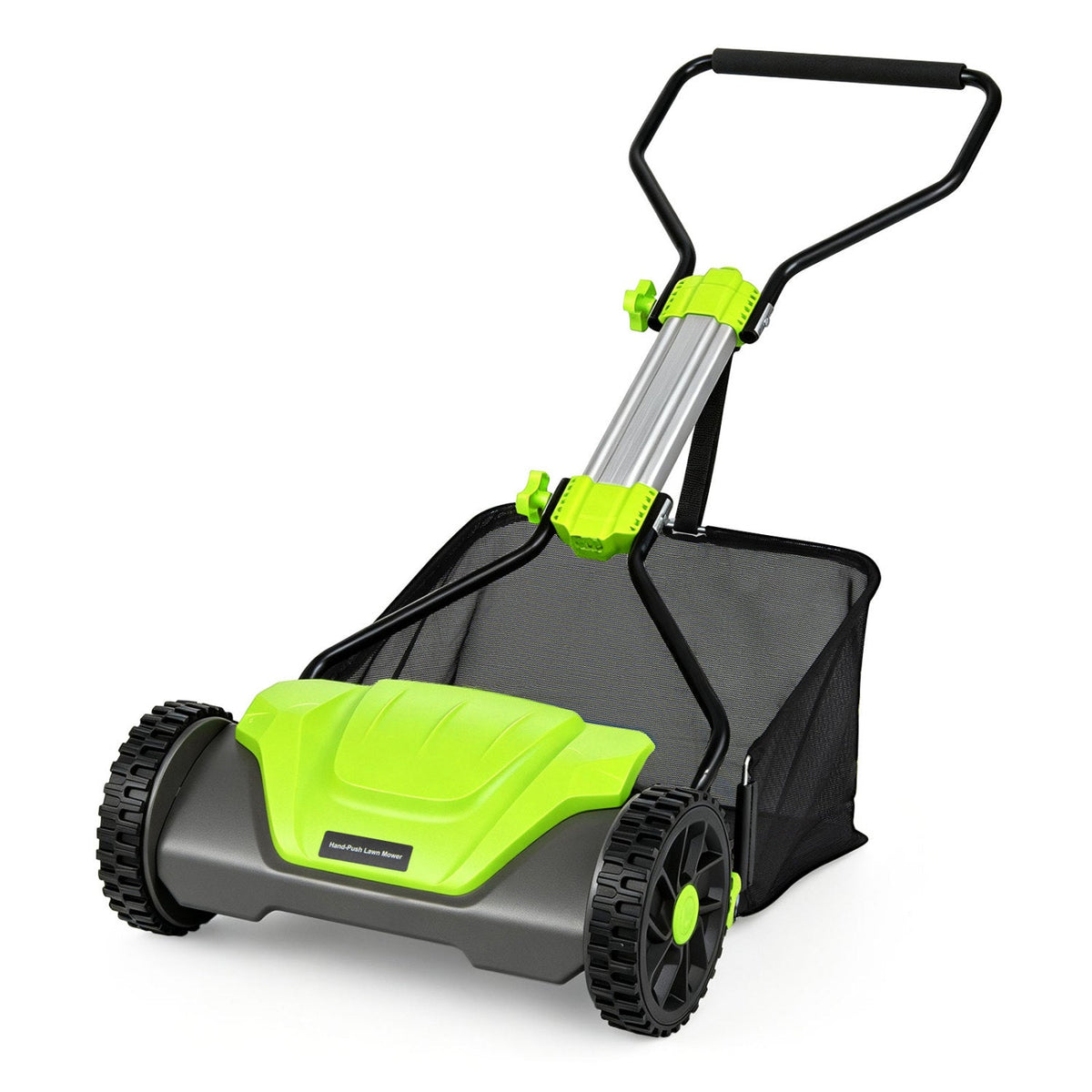 16-Inch Push Reel Lawn Mower with 8-Gallon Grass Catcher 1