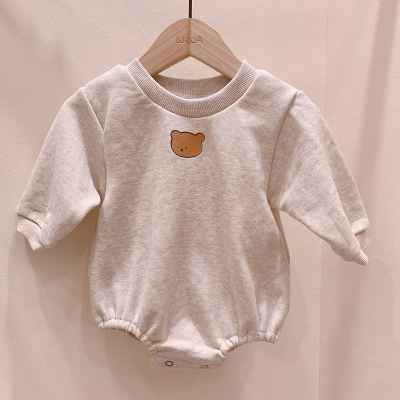 Baby cute poached egg one-piece suit 7