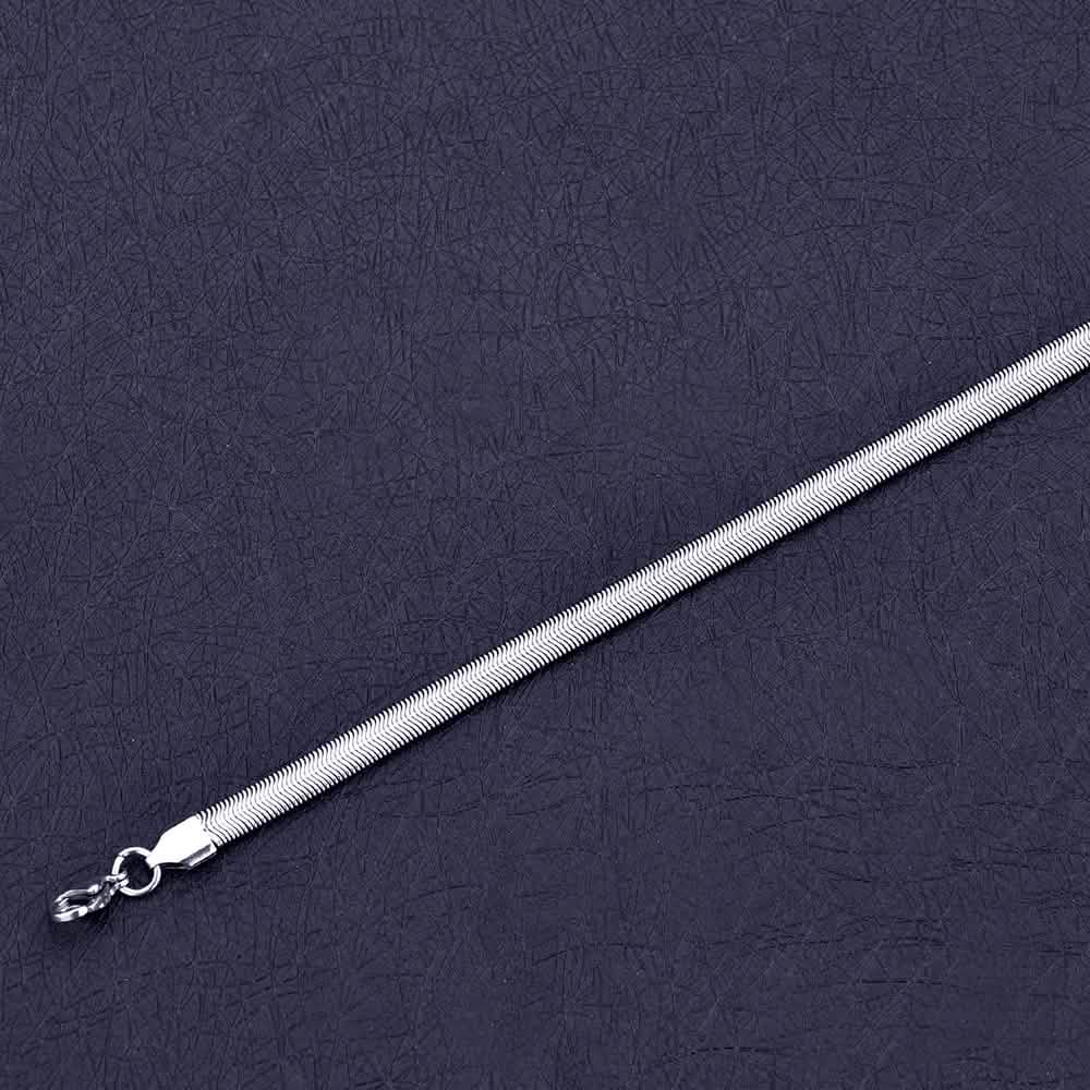 6mm Stainless Steel Snake Chain Bracelet – Unisex 2