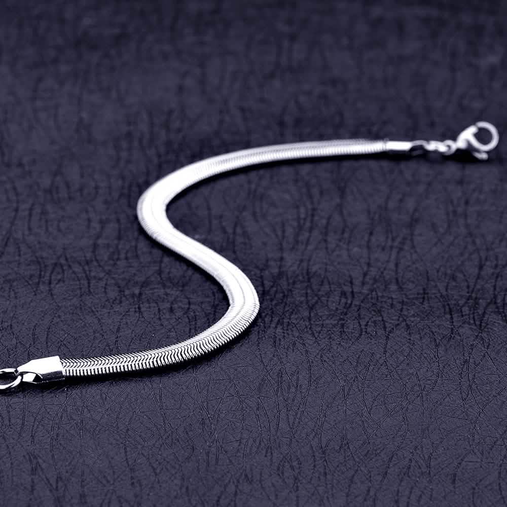 6mm Stainless Steel Snake Chain Bracelet – Unisex 3