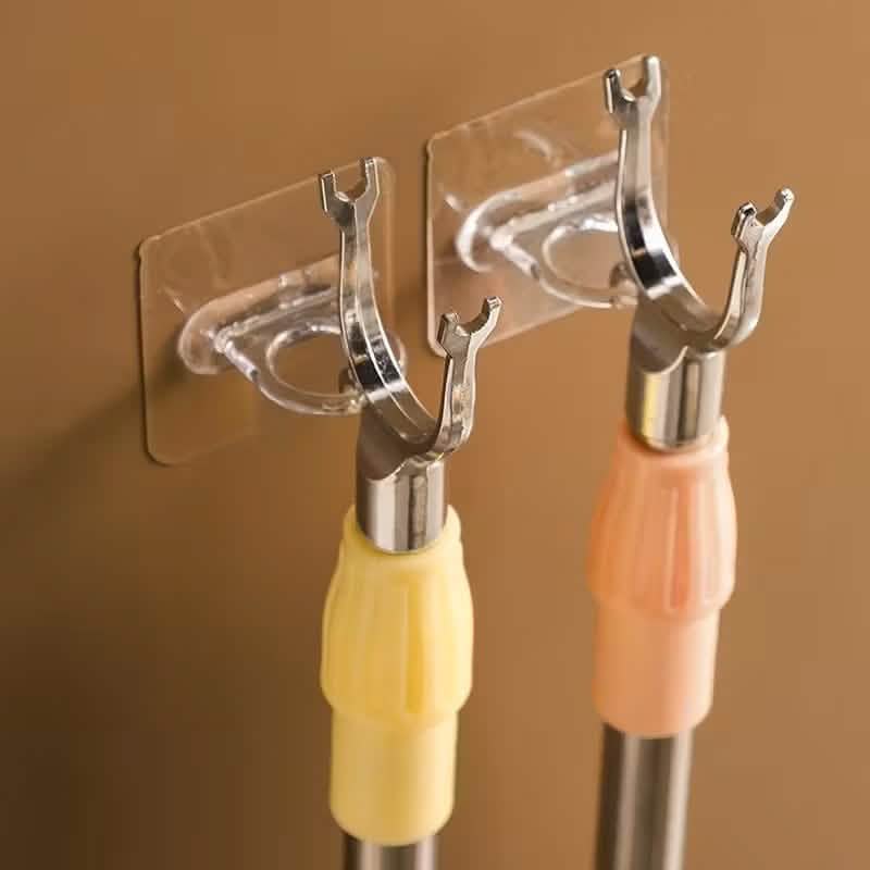 4-Pack Clear Adhesive Utility Hooks 6
