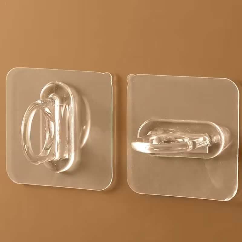 4-Pack Clear Adhesive Utility Hooks 9