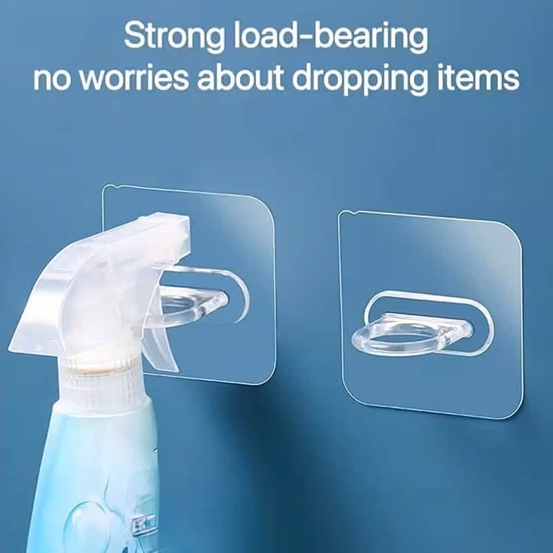 4-Pack Clear Adhesive Utility Hooks 8