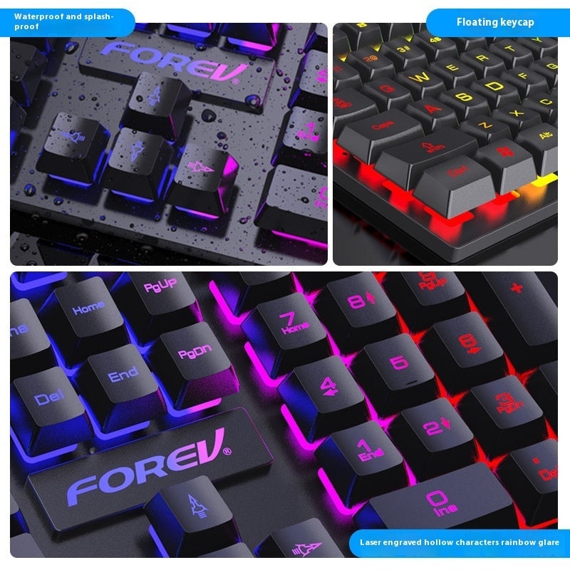 Wired Keyboard Luminous Desktop And Notebook Computer Accessories 4
