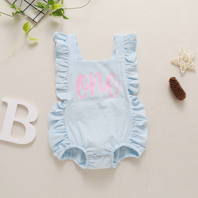 Infant Multicolor Bellyband Jumpsuit Romper 5