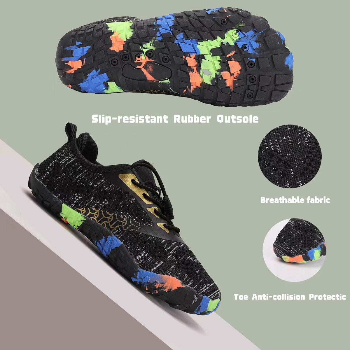 Summer Children's Beach Shoes Low-cut Flying Woven Swimming Shoes 1
