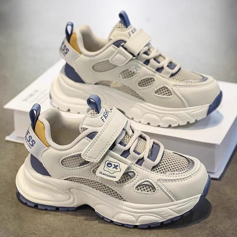 2026 Summer New Kids Mesh Breathable Sneakers, Boys Casual Dad Shoes For Middle And Big Kids 2